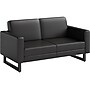Safco Mirella 54" Vinyl Lounge Settee, Black (1731MRL2BLKBL)~#|#~CA6F11A4-E9D0-4939-BAF64B4B492AAC1B_sc7