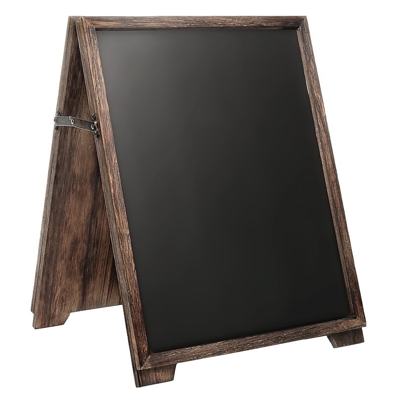 Excello Global Products Chalkboard, Magnetic, 13" x 17", Wood Frame (EGP-HD-0547) image 1