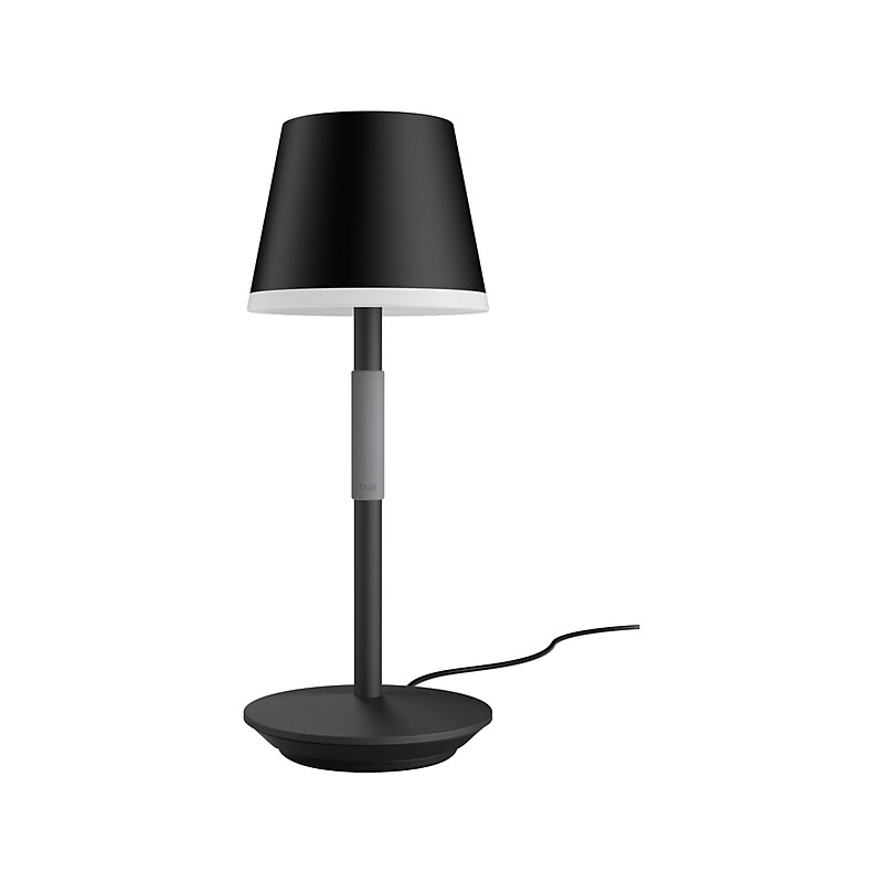Philips Hue Go LED Portable Smart Table Lamp, Black/Dark Gray (576454) image 1