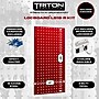 Triton Products LocBoard Pegboards with 30 pc. LocHook Assortment and Hanging Bin System (LB18-RKit)~#|#~CA749668-7672-4983-B3422AEAB26051FA_sc7