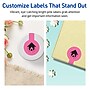 Avery Lollipop Laser/Inkjet Multipurpose Labels, 1.5" x 4", Bright Pink (80/Pack)~#|#~CA75218F-1DC0-47D8-960E663C0D9AE554_sc7