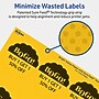 Avery Round Scalloped Laser/Inkjet Multipurpose Labels, 2.5" Dia, Bright Yellow (360/Box)~#|#~CA756F7B-7CBF-444E-ACC2837992CB70EF_sc7