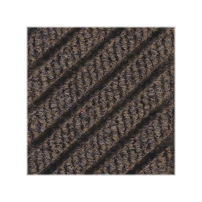 M+A Matting WaterHog Max Grand Diamond, Mat + One End, Universal Cleated, 4' x 10.5', Chestnut Brown (22248754105070) image 1
