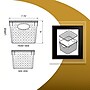 Azar Displays Diamond Pattern Storage Bins, 6" x 7.75", Clear, 2/Pack (556913-2PK)~#|#~CA7759C8-3828-41D8-B7CFF481433CD1B7_sc7