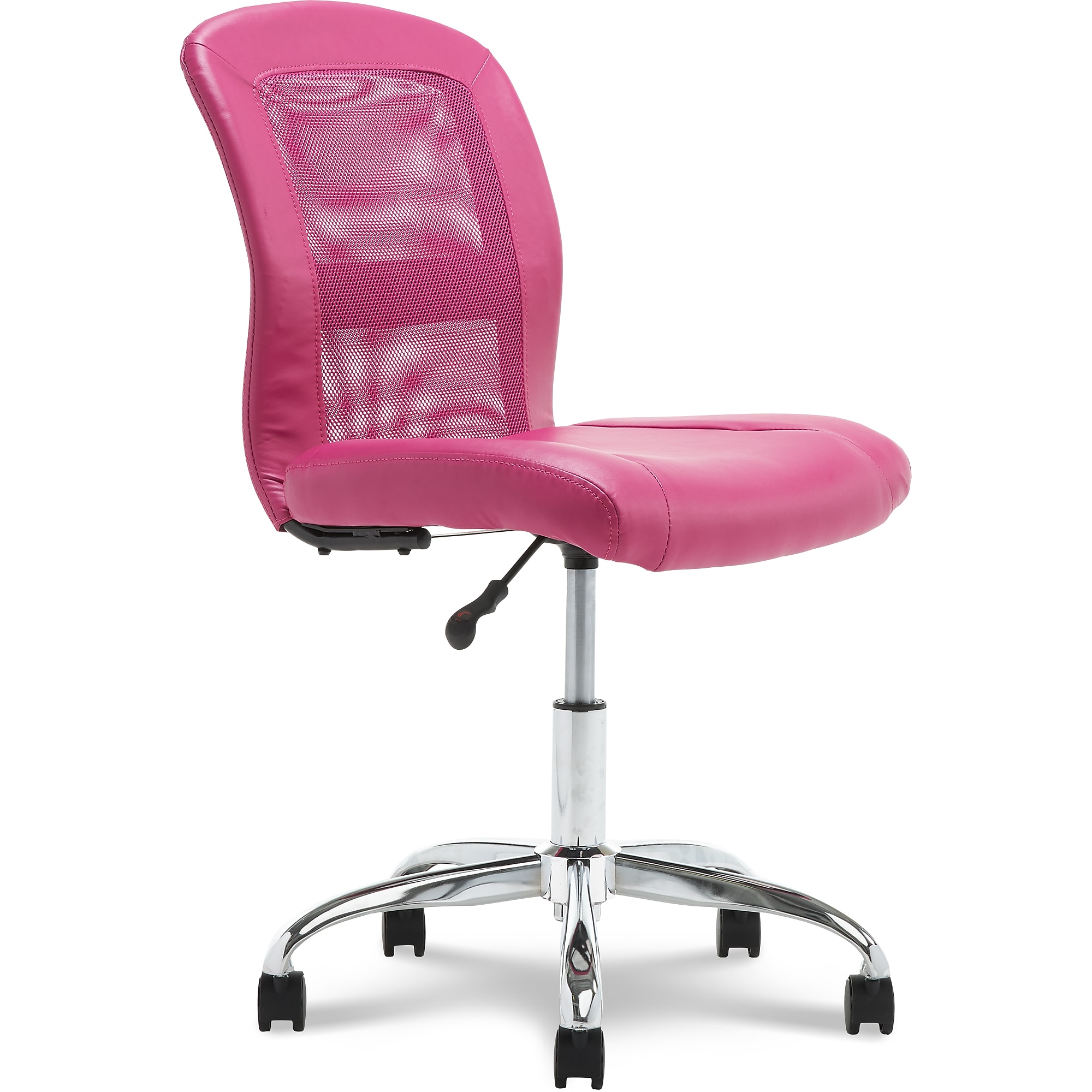 Serta Essentials Armless Ergonomic Bonded Leather/Mesh Swivel Task Chair, Pink (48740E) Sansujyuku sansujyuku.com