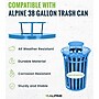 Alpine Industries Metal Commercial Outdoor Rain Bonnet Lid for 38-Gallon Recycling Receptacle, Blue (479-38-A-BLU)~#|#~CA7C38AE-76BB-4516-91DA449D074DA2BC_sc7