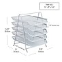 Mind Reader 5-Tier Stackable Paper Desk Tray Organizer, Metal, White (5TPAPER-WHT)~#|#~CA8ECC0D-C912-4D9B-AE5E973995E80154_sc7