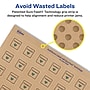 Avery Square Labels, 1" x 1", Kraft Brown, 2,400 Labels/Box (94103)~#|#~CA92467E-649B-405B-B24E36C4C5BBCF00_sc7