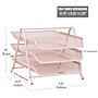 Mind Reader Metal Front Loading Letter Tray, Pink (3TPAPER-PNK)~#|#~CA9BF5DB-FA1B-41D5-9CF89A3B2983A041_sc7