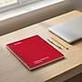 Staples 1-Subject Notebook, 8" x 10.5", College Ruled, 70 Sheets, Red (ST27503C)~#|#~CA9EA312-3583-4877-932B695B6C00AC83_sc7
