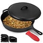 MegaChef Cast Iron 12" Skillet with Lid (935121255M)~#|#~CAA43AE7-0468-4C30-8F48854A2A94D06C_sc7