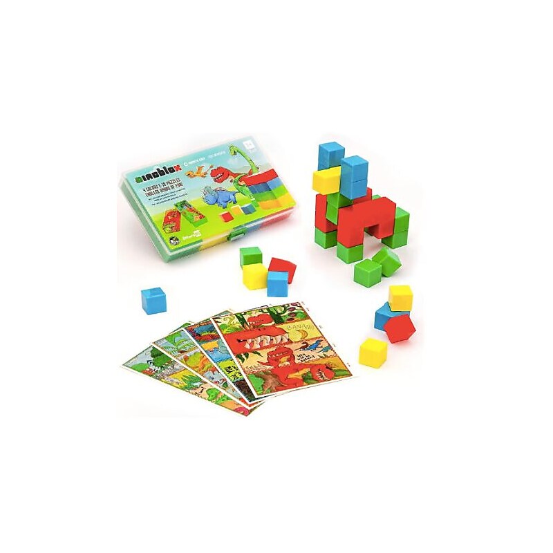 JITTERYGIT Dinosaur Magnetic Blocks Puzzle Toy, 40 Pieces/Pack (DINOBLOX) image 1