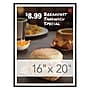 Excello Global Products 16" x 20" Plastic Poster Frame (PPFRM-1620)~#|#~CAAFC6DD-9EAD-4827-B19D5BFD7123603C_sc7