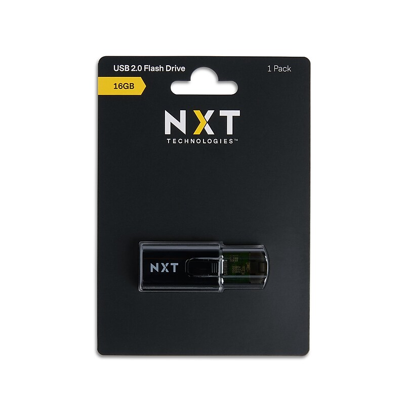NXT Technologies™ 16GB USB 2.0 Type-A Flash Drive, Black (NX61118) image 1