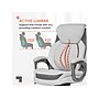 Sharper Image S-600 Active Lumbar Heated Ergonomic Bonded Leather Swivel Executive Massage Chair, Off-White (60098-OWHT)~#|#~CAB38678-BA55-4927-AE722CE19EAD7B6E_sc7