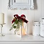 Nearly Natural 12" Holiday White Lantern With Berries, Pine & Plaid Bow Artificial Christmas Table Arrangement with LED Candle~#|#~CAB699B2-4444-4600-B88F83190F91928C_sc7