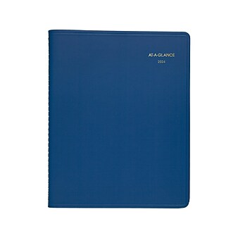 2024 AT-A-GLANCE Fashion 9" x 11" Monthly Planner, Blue (70-250-20-24)