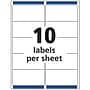 Avery Easy Peel Laser Shipping Labels, 2" x 4", Clear, 100 Labels/Pack (15663)~#|#~CABB2995-EC27-4292-A8AB30CA0FE461CC_sc7