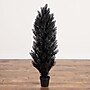 Nearly Natural UV Resistant Artificial Halloween Black Cedar Tree, 4' (T5144)~#|#~CABEE2E2-6635-42FF-A0259F2C7FA7624D_sc7