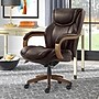 La-Z-Boy Harnett Ergonomic Faux Leather Swivel Executive Chair, Coffee (46253B)~#|#~CAC194F9-3096-41A8-820E3B8FF79E7C57_sc7