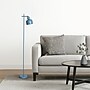 Simple Designs Sleek Essentials 54.72" Metal Floor Lamp with Round Shade, Blue (LF1051-BLU)~#|#~CAC37BC3-A060-4E13-A5EF7DD954A8BC7B_sc7