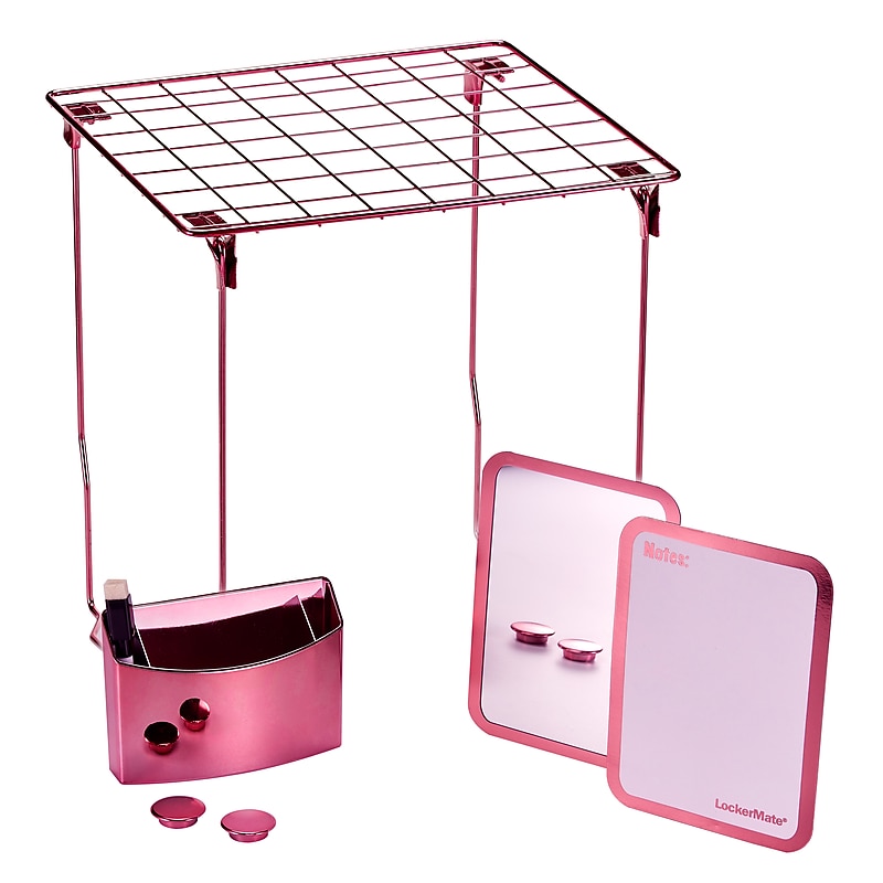 Lockermate 7-Piece Locker Accessory Kit, Rose Gold (05031) image 1
