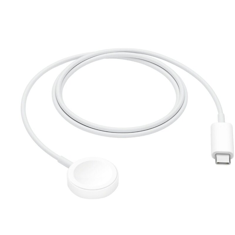 Apple Watch Magnetic Fast Charger to USB Type C Cable, White (MLWJ3AM/A) image 1