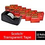 Scotch Transparent Clear Tape Refill, 0.75" x 27.77 yds., 1" Core, Clear, 12 Rolls/Pack (600K-C60)~#|#~CACD0976-E463-43ED-8A187DD6612A325D_sc7