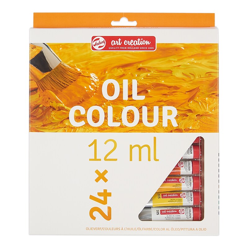 Talens Art Creation Oil Paint, Assorted Colors, 12mL, 24/Set (TLN9020124M) image 1