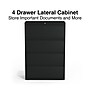 Staples Commercial 4-Drawer Lateral File Cabinet, Letter/Legal Size, Lockable, 52.36"H x 36"W x 18.62"D, Black (60925/17454)~#|#~CAD97FC9-0D63-4D7B-B720E198BF246C5E_sc7