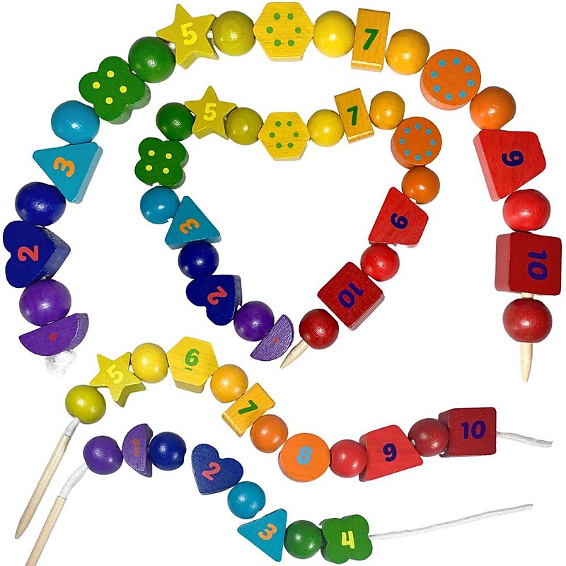 Extasticks Threading Lino Wooden Lacing Beads (EXAE3306) image 1