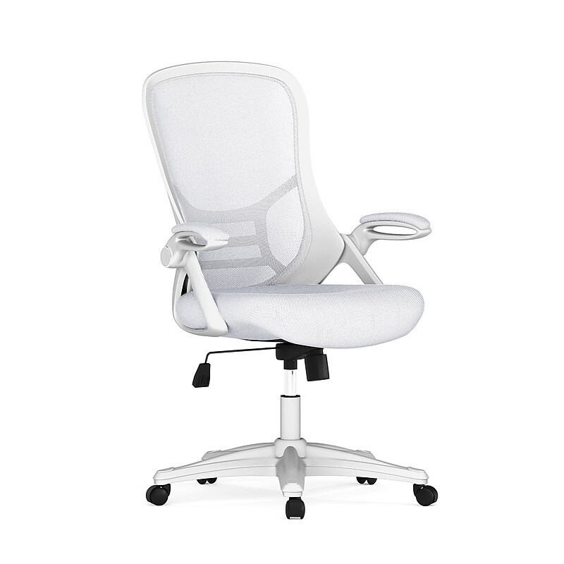 Flash Furniture Porter Ergonomic Mesh Swivel Executive Chair, White (HL00161WHWH) image 1