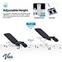 Viva Comfort XRO Electric Height and Back Adjustable Exam Table with Stirrups, 600 lbs Capacity, Black,(ADI903-22-BLK-MK)~#|#~CADCF346-279C-42D9-B4D2BAFC7F477BB1_sc7