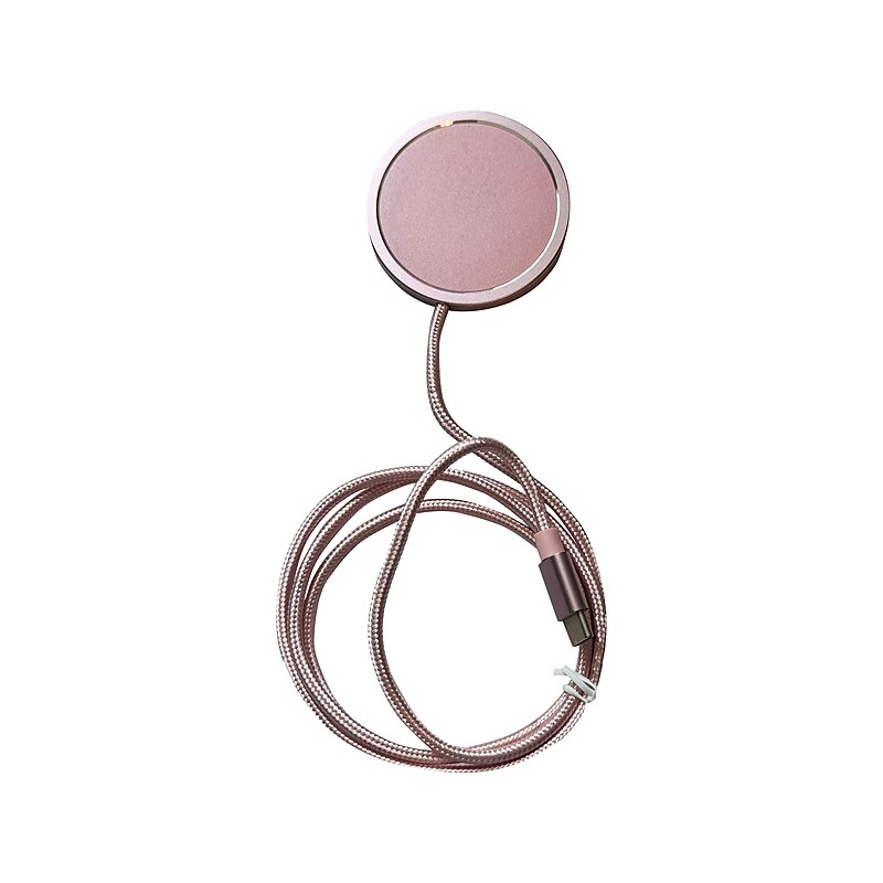 3D Luxe MagSafe Wireless Charging Pad, 3', Pink (C-WIRELESS-PINK) image 1