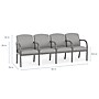 Lesro Weston 4-Seat Tandem Seating, Chambray Light Navy/Pewter (WS4103.WPW-01CHLN)~#|#~CAEA6BD2-F23D-405A-BFA28AE411D9068A_sc7