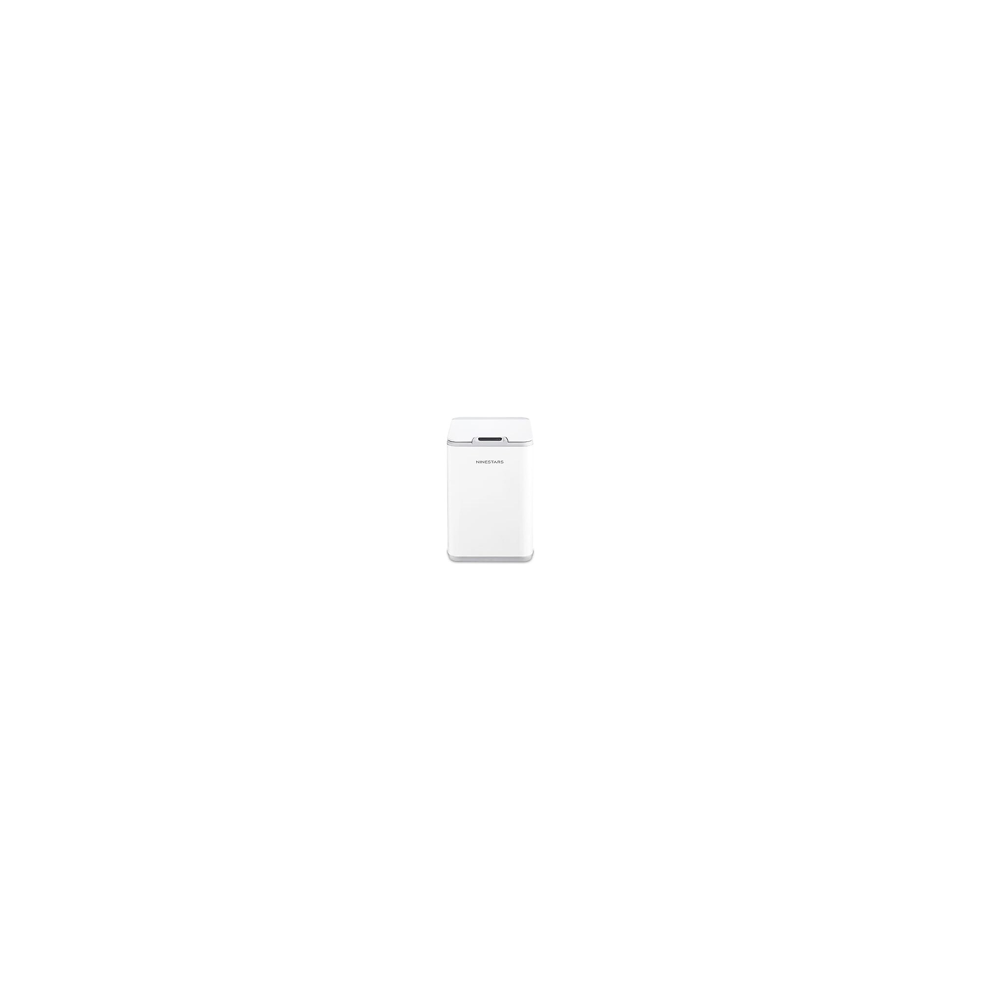 Nine Stars Plastic Sensor Trash Can, 2.6-Gallon, White (DZT-10-35) Simolary simolary.com