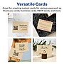Avery Business Cards, 2.5" x 3.5", Matte Kraft Brown, 300/Box (95272)~#|#~CAEAC496-8967-4C59-B4A42152CFC60D2A_sc7