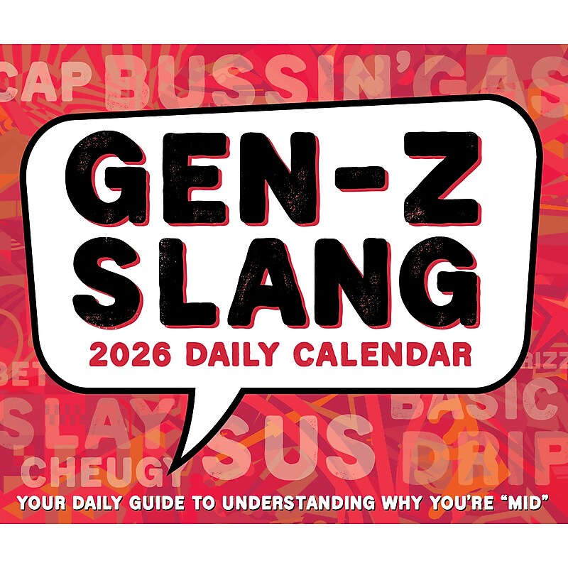 2026 Willow Creek Gen Z Slang 6.2" x 5.4" Day-to-Day Calendar (57612) image 1