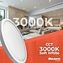 Bulbrite 7" Round 10.3-Watt 3000K LED Flush Mount Light, 1150 Lumens, White (773604)~#|#~CAED131A-363F-4B5A-AE543F3E8F5188B9_sc7