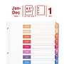 Staples Customizable Table of Contents Monthly Dividers, 12-Tabs, Multicolor (ST62967)~#|#~CAF5BC92-F1E6-4A78-81C1B728D68A7306_sc7
