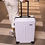 DUKAP Stratos 20" Hardside Carry-On Suitcase, 4-Wheeled Spinner, TSA Checkpoint Friendly, White (DKSTR00S-WHI)~#|#~CAF5F722-B220-47D9-A2AC94D0575B4823_sc7