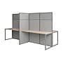 Bush Business Furniture Easy Office 4 Person Cubicle Desk, Natural Elm (EODH660NE-03K)~#|#~CAF61A79-4570-41DF-9A98C9BDDFC64E3E_sc7