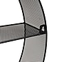 Mind Reader 2-Shelf Metal Wall Decor Circular Floating Shelves, 18" x 4" x 18", Black (WALLCIR-BLK)~#|#~CAF86494-AEE5-4277-8000A62F5F635DA2_sc7