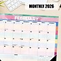 2026 Willow Creek Watercolor Stripes 22" x 17" Monthly Desk Pad Calendar (57292)~#|#~CAF89BE2-A99E-47ED-BE52908EB255B800_sc7