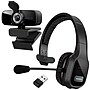 Delton 20X/C24 Wireless Noise Canceling Bluetooth Computer Headset and 1080p Webcam Bundle, USB-A, Black (DBTHEAD20XBNDL)~#|#~CAFBCAD5-F092-46A6-A9C7F8BC51D68823_sc7