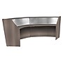 Regency Marque 124.5"W Curved Reception Desk Workstation, Driftwood Gray (77312GY)~#|#~CAFF3C25-F4DE-4A3C-91B1C6C5075C2A19_sc7