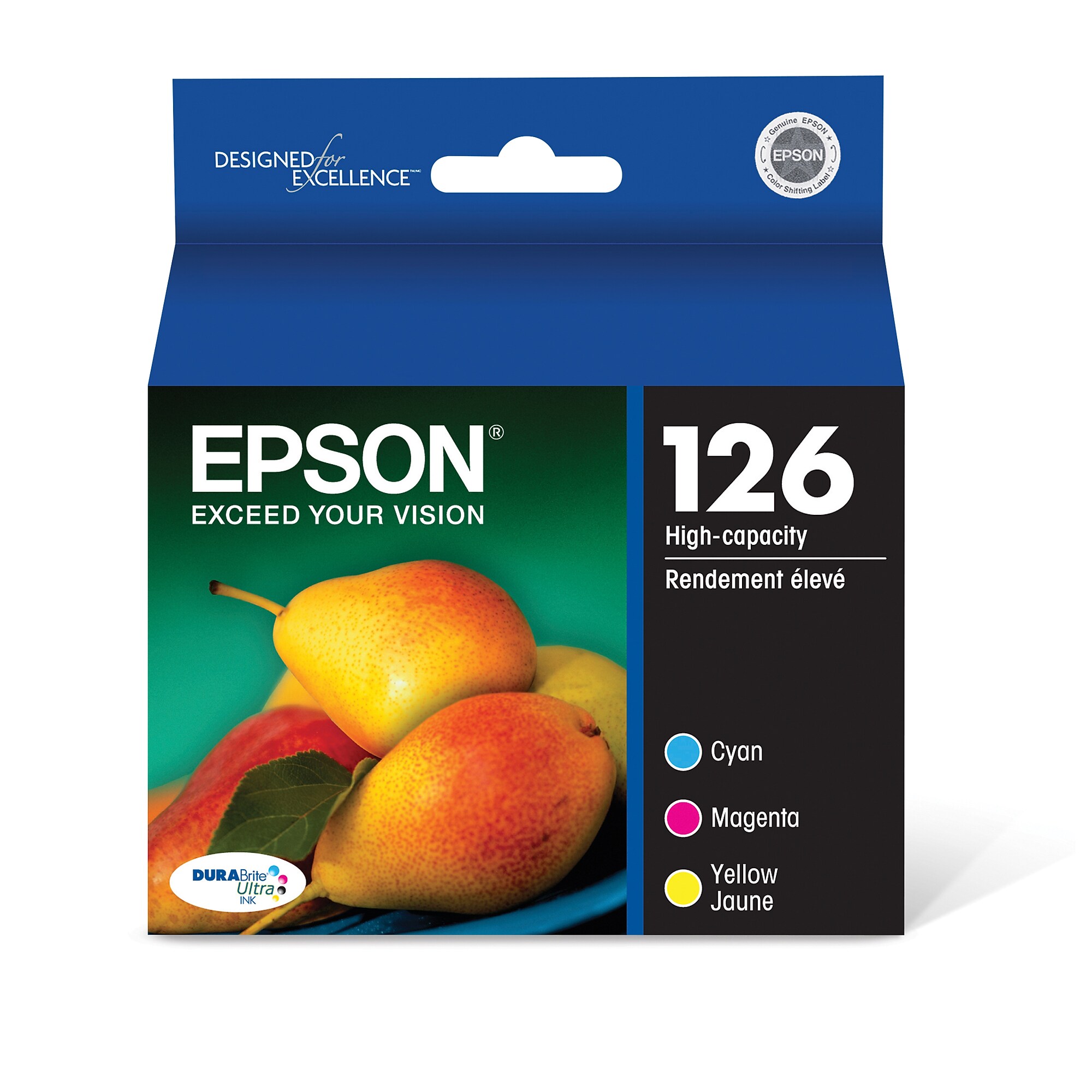 Epson T126 Cyan/Magenta/Yellow High Yield Ink Cartridge, 3/Pack  (T126520-S) Sansujyuku sansujyuku.com