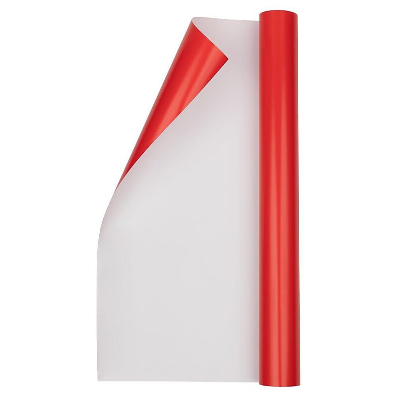 JAM Paper Wrapping Paper, 26.3 sq. ft., Red, 2/Pack(165S25263reg) image 1