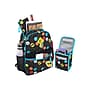 A.D.Ventures Kids 6-Piece Smiley Faces Backpack Set, Medium, Multicolor (2144STA)~#|#~CB087DDA-21F2-42F7-AD1F54B11AAC0A6F_sc7