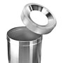 Alpine Industries Stainless Steel Trash Can with Open Lid, 50 Gallon, Silver (ALP475-50)~#|#~CB09ACF0-0229-4C59-A5BD1F6DF3B1BB67_sc7